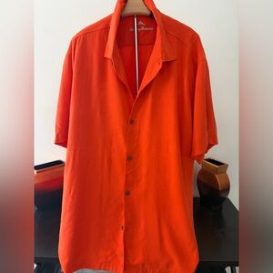 Tommy Bahama Vibrant Orange Casual Shirt